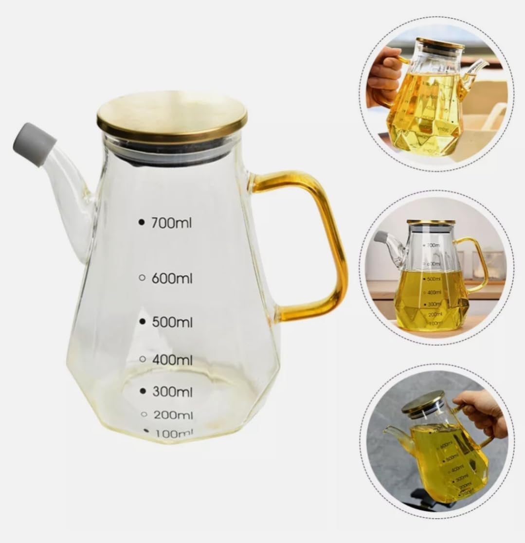 Milk Bottle, Oil Bottle, Tea Pot, 700ml, Oil Jug, Milk Jug Glass